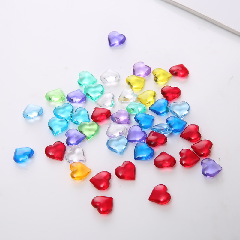 Board Game Hegemony - 100PCS 10*4mm Herz Form Acryl Transparent