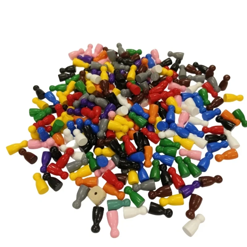 Board Game Hegemony - 100 Stück bunte Holz-Schachmarker, 24 x