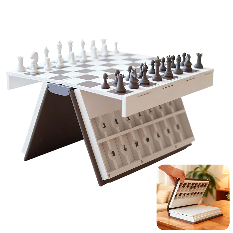 Board Game Design - Schachspiel 3D-Gedrucktes Buch Faltbares Brettspiel für