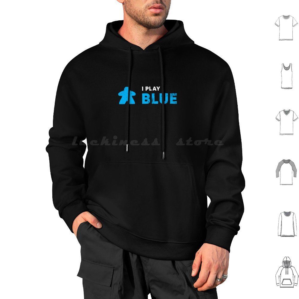 Board Game Geek - I Play Blue Kapuzenpullover aus Baumwolle