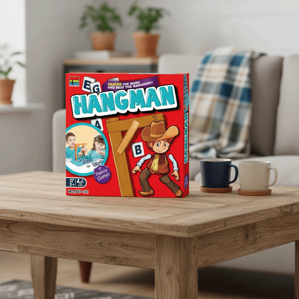 Board Game For 5 Players - Mehrspieler-Magnetisches Hängeman-Brettspiel Interaktives Zwei-Spieler-Hängeman-Wort-Rätselspiel zur Intelligenzförderung