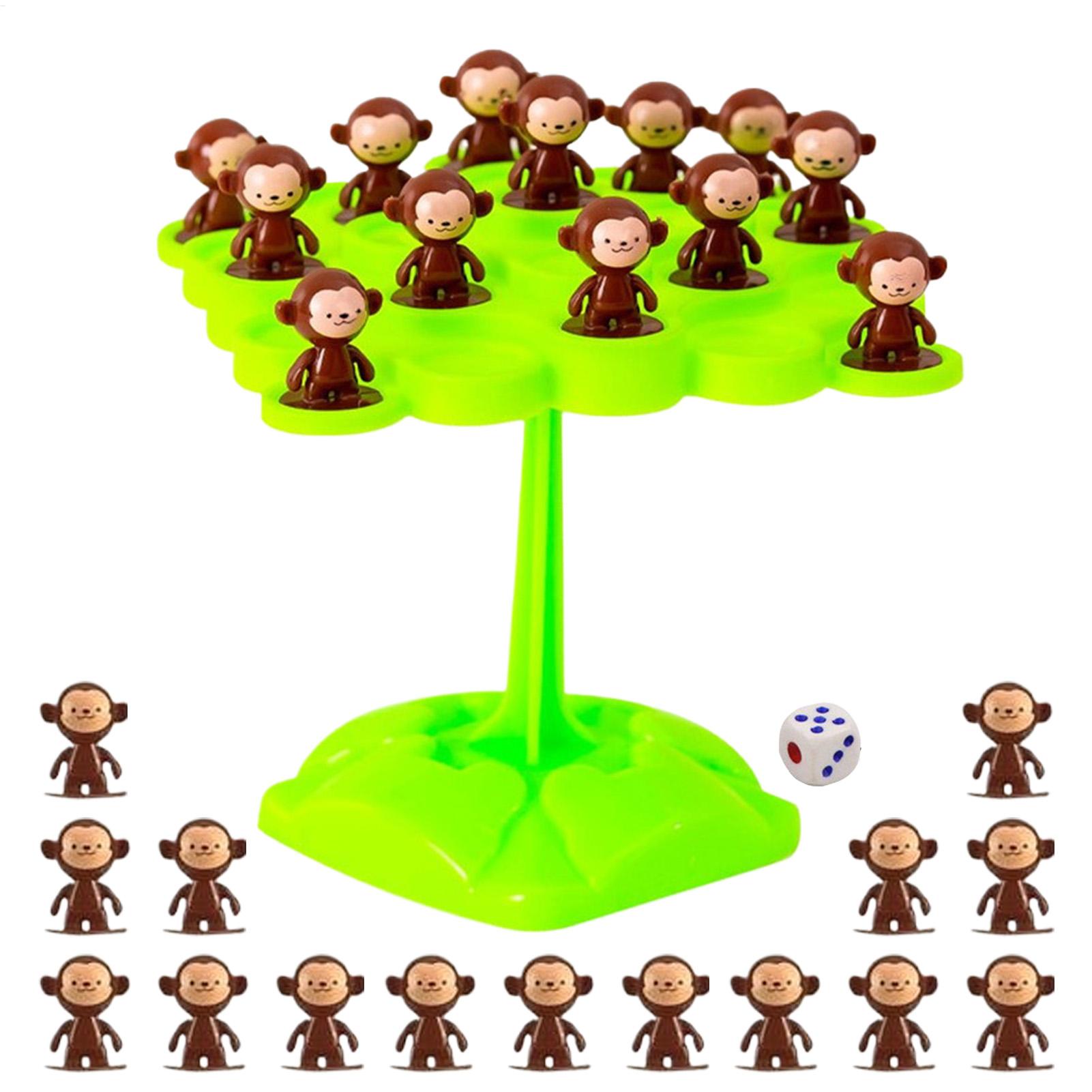 Board Game Quarto - Affen-Balancierbaum: Fokus-Balance-Training, Kinderspielzeug, interaktives Eltern-Kind-Brettspiel, Vorschul-