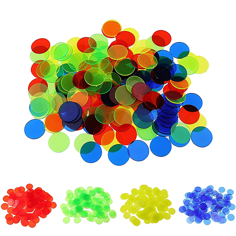 Board Game Zenith - 100/200PCS 19mm Runde Zählen Chip Mehrfarbige