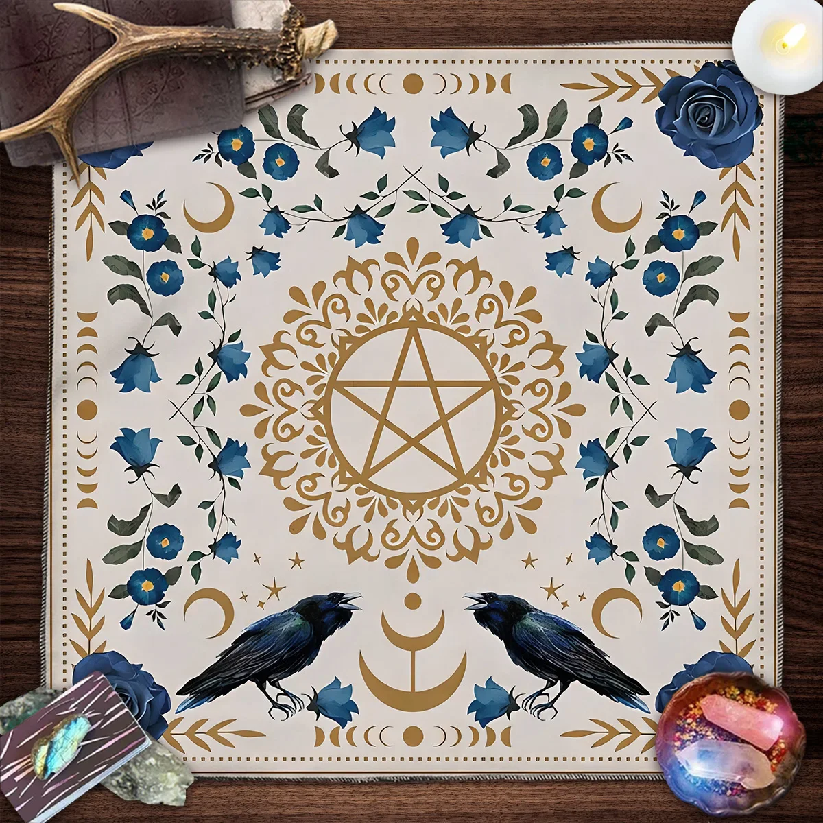 Board Game Hotel - Altartuch Sonne Mond Blume Tarot Spread