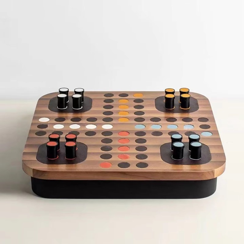 Board Game Hotel - Modernes, leichtes, luxuriöses Schachbrettspiel-Set, Dekoration für