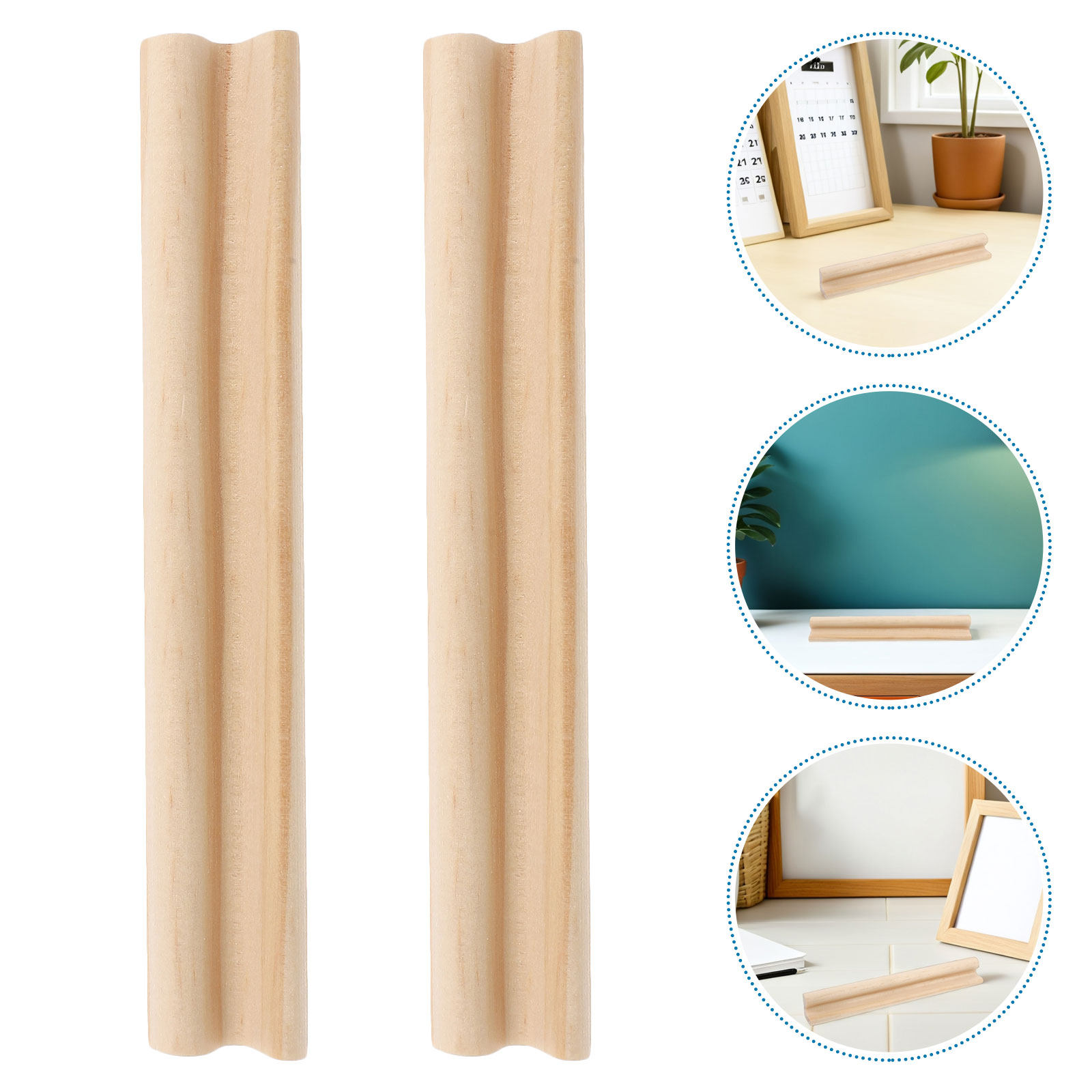 Board Game Monopoli - 10-teiliges Holz-Domino-Plattenhalter-Set, Naturholz mit Glatten Kanten