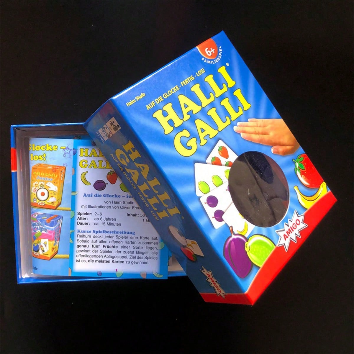 Board Game Simple - 1 Halli Galli Familien-Gesellschaftsspiel, lustiges Kartenspiel,