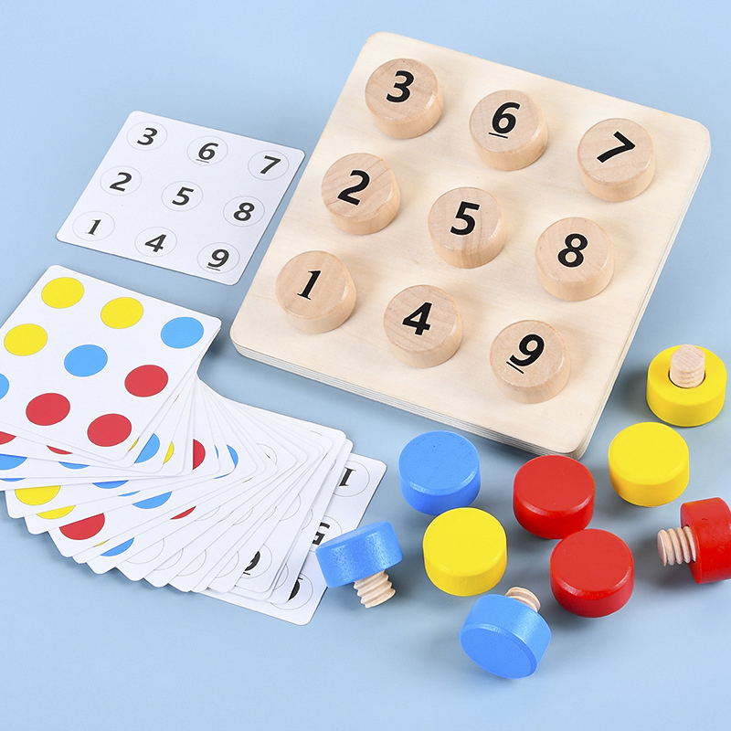 Board Game Simple - Holz Ziehen Sie Die Schrauben Pass