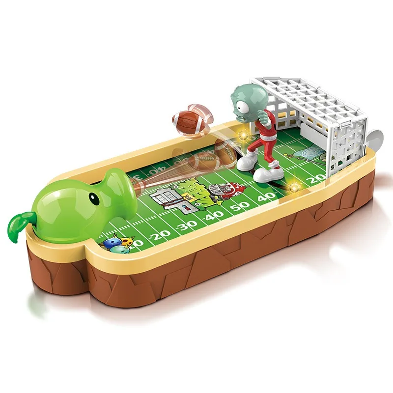 Board Game Zombie - Plants Vs. Zombies Kinder-Tischfußballspiel Interaktives Torschuss-Spielzeug
