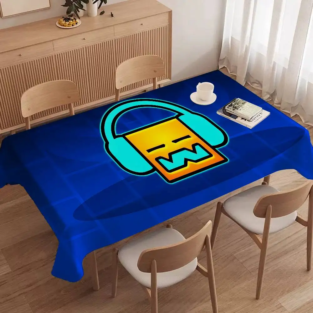 Board Game Hotel - Geometry Dash Videospiel-Tischdecke, Tischdecke für Weihnachten,