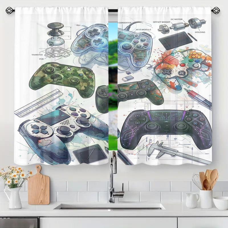 Board Game Geek - Blueprint Game Controller Schaltplan Vorhangpaneel Gamer-Raumdekoration