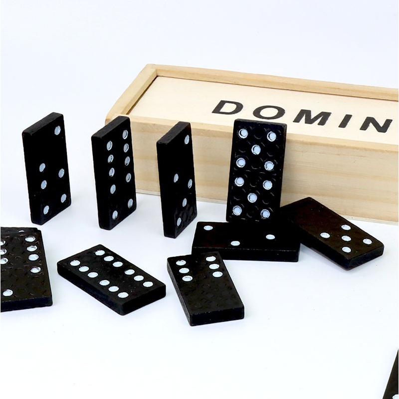 28-teiliges schwarzes Dominost – Board Game Monopoli Bewertung und Preis