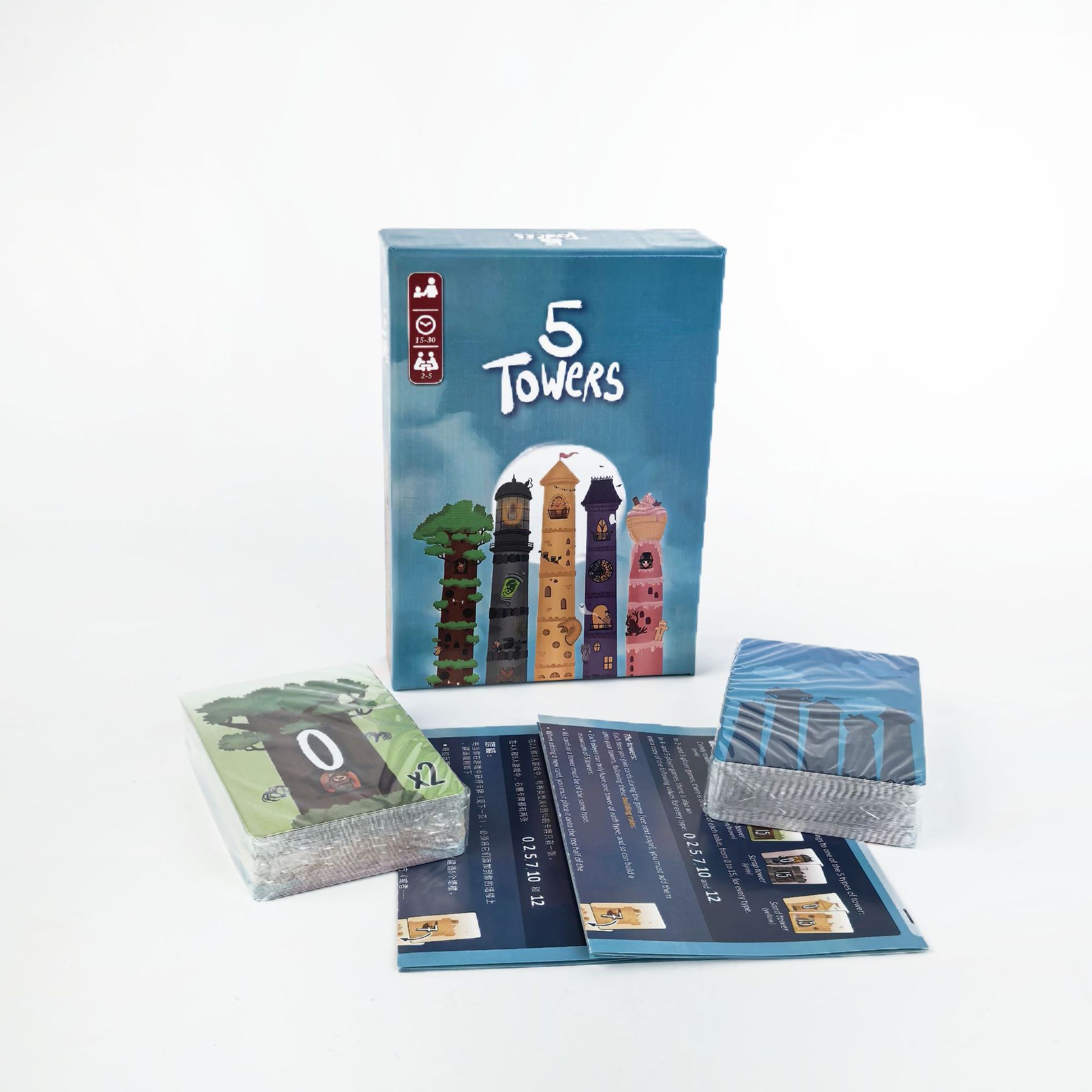5 Towers Strategie Stacking To – Board Game For 5 Players Bewertung und Preis